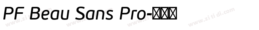 PF Beau Sans Pro字体转换